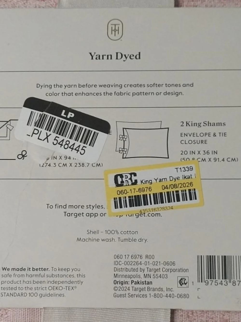 Threshold Pink Yarn-Dyed Cotton Duvet Cover Set